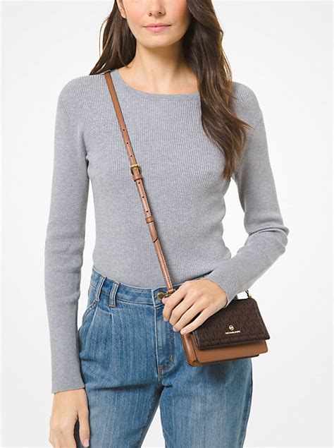 michael kors small convertible phone crossbody 0192877519591|Jet Set Small Pebbled Leather Smartphone Convertible.